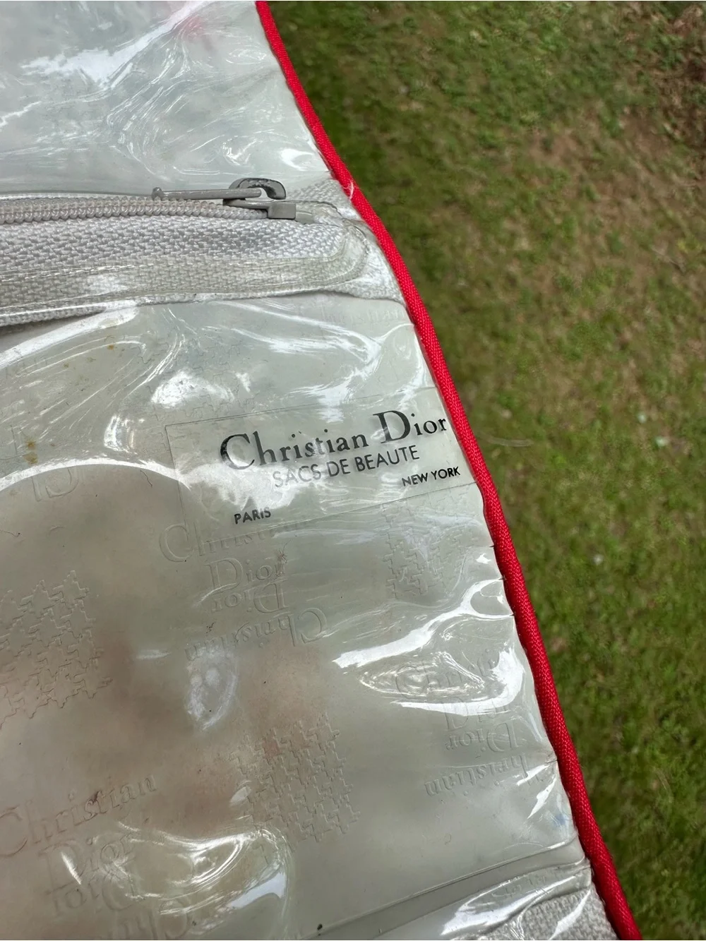 Christian Dior hanging cosmetic bag